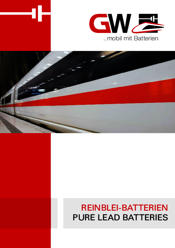 Reinblei-Batterien