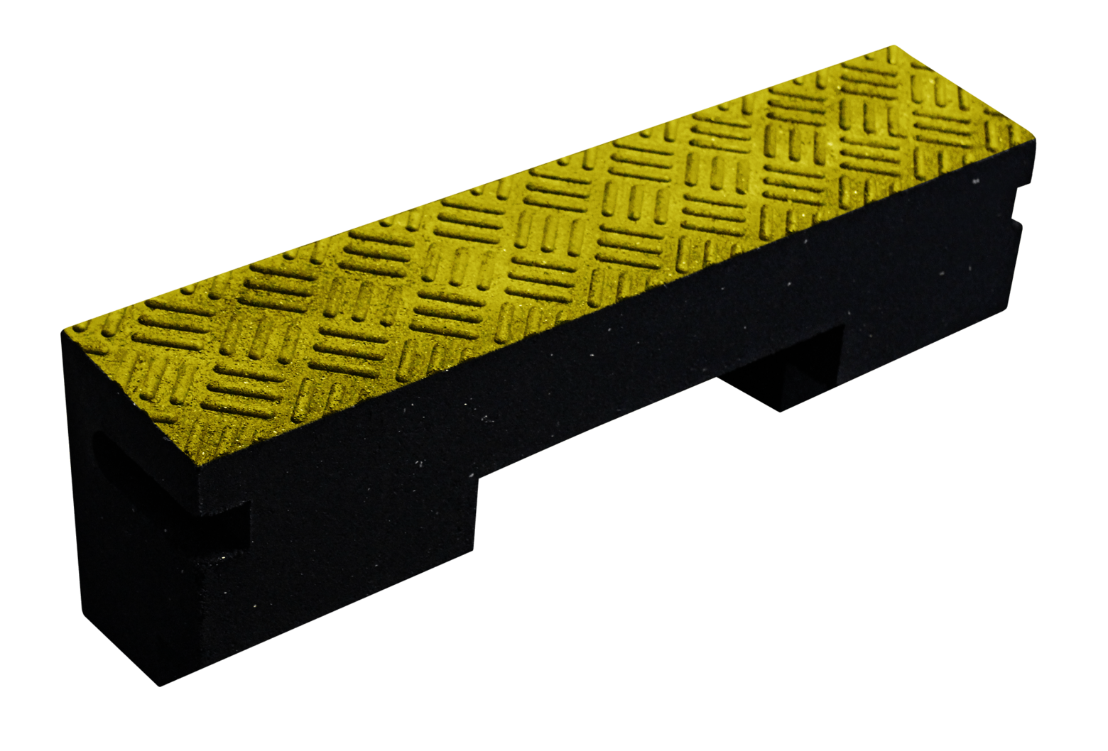 Hard rubber step threshold